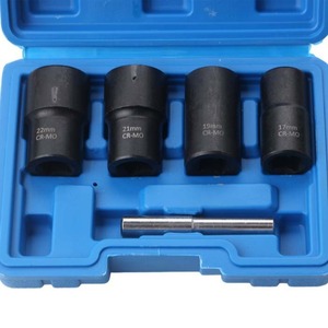 <b>Socket</b> Extractor Set 5Pcs Metric Molybdenum Steel Damaged Screw Bolt Remover Tool Kit - Product Image 3