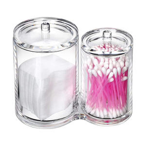 Paquete de 2 Cajas de Almacenamiento de Maquillaje de Plástico al por Mayor, Pequeño Contenedor Dispensador de Algodón, Hisopos y Bolas de Algodón para Farmacia - Product Image 6