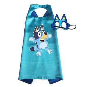 Disfraces de Fiesta de <span class=keywords><strong>Bluey</strong></span> y Bingo al por Mayor, Conjuntos de Capa y Máscara de <span class=keywords><strong>Bluey</strong></span> para Niños, <span class=keywords><strong>Disfraz</strong></span> de Halloween, Anime, Cosplay - Product Image 2