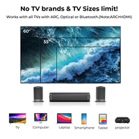 Système audio pour téléviseur avec 2 enceintes surround, barre de son pour Smart TV, barre de son pour home cinéma
