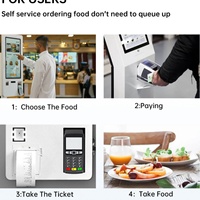 Kiosque tactile en libre-service pour restaurants et commerces |   Système de menu numérique à écran tactile intelligent pour des solutions d'commande automatisées