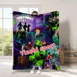 Yinshi 5000 + Thiết Kế Phim Hoạt Hình Dễ Thương 3D Công Chúa Cô Gái In Ấn Chăn Không Có Moq Tùy Chỉnh Polyester San Hô Lông Cừu Ném Chăn - Product Image 1