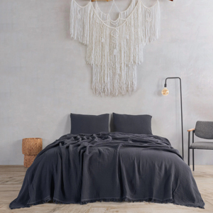 Plaid King Size 100% Coton Biologique Léger et Respirant, <span class=keywords><strong>Couverture</strong></span> de Lit en Mousseline 4 Couches, <span class=keywords><strong>Couverture</strong></span> en Gaze - Product Image 3
