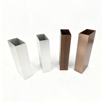 Profilé en U en aluminium pour plafond à lamelles, avec revêtement en poudre coloré, pour la décoration des bâtiments commerciaux (vente en gros)