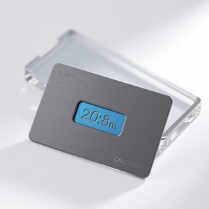 OEM Custom Cnc Machining Service Base Clear Acrylic Sign Holder <b>Place</b> Card <b>Stand</b> for Titanium Alloy Room Card - Product Image 2