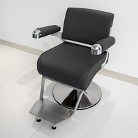 Chaise moderne marron à prix d'usine, salon de coiffure, équipement de salon de beauté, ensemble de station de coiffure, chaise de coiffeur