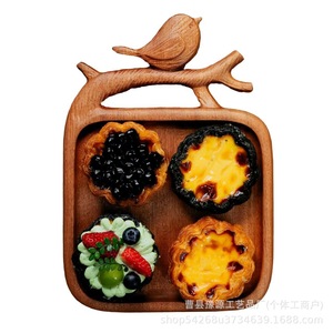 Wooden Antler Shaped Serving <b>Tray</b> With Bird Design For Food Presentation Decorative Cheese Plate <b>Dinner</b> <b>Tray</b> Custom Made - Product Image 5