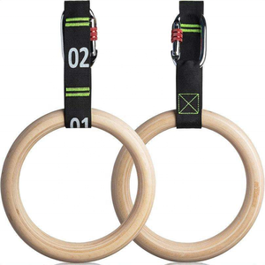 ห่วงยิมนาสติกไม้ CZFIT Leajoy DH-GR04 ขนาด 32 มม. พร้อมสายรัดปรับระดับได้แบบ Heavy Duty สำหรับการฝึกครอสเทรนนิ่ง การออกกำลังกาย และการฝึกความแข็งแรง - Product Image 5