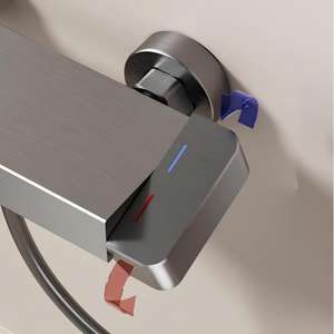 Ensemble de douche à pression moderne avec mélangeur d'eau chaude et froide, montage mural, douche à main pour salle de bain, robinet de <span class=keywords><strong>baignoire</strong></span> - Product Image 2