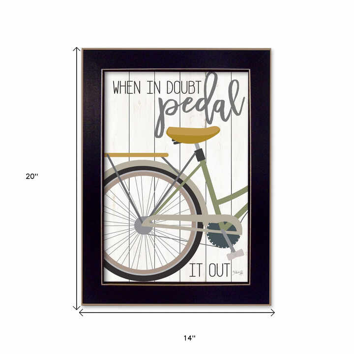 When in Doubt Black Framed Print Wall Art HMS Wall Decal