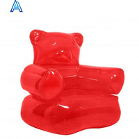 Fauteuil gonflable en PVC coloré en forme de bonbon pour publicité, promotion, jouet ou cadeau