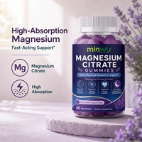 Gummies au citrate de magnésium à absorption élevée, sans sucre, compatibles Keto, pour la relaxation, le sommeil et le calme