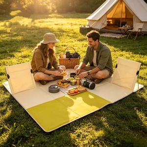 Chaise <span class=keywords><strong>de</strong></span> jardin pliable moderne en aluminium avec dossier et tapis anti-humidité pour extérieur, camping, pêche, bord <span class=keywords><strong>de</strong></span> piscine - Ventes flash - Product Image 1