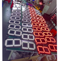 Contrôleur de carte de module d'affichage à LED de segment de la carte PCB 7 de 24 pouces pour l'écran de signe de prix de la station service LED