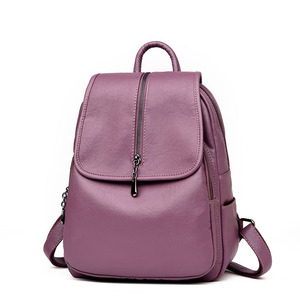 Wholesale New Custom PU <b>Leather</b> <b>Large</b> Capacity College Travel <b>Backpack</b> Women's <b>Backpacks</b> - Product Image 1