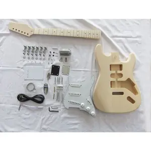 Kit Perakitan Gitar Listrik DIY Grosir untuk Kit Bangunan Gitar Elektrik