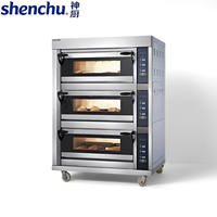 Four électrique commercial Shenchu en acier inoxydable, équipement de cuisson intelligent, 2/4 plateaux, 9500W, 30-500F, pour boulangerie