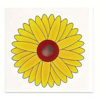 Piège à mouche en plastique de fleur de fenêtre de piège transparent écologique non toxique de colle de mouche