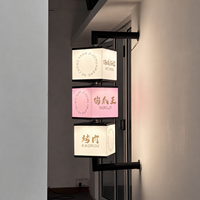Enseigne de magasin personnalisée murale, enseigne lumineuse pour boutique, enseigne extérieure pour café, restaurant, boîte lumineuse LED publicitaire