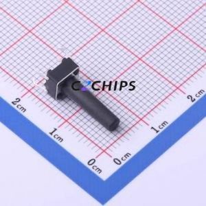 KH-6X6X16H-TJ Tactile Switch Through hole Component THT-4P,6x6mm Switch Single Pole Single Throw Round Button 2.6N Through Hole - Product Image 1