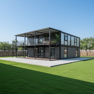 บ้านคอนเทนเนอร์กันสนิม Honlu ปี 2026 พร้อมระเบียง โซลูชั่นอาคารไมโครอพาร์ทเมนท์ในเมือง - Product Image 1