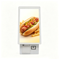 Máquina de Pedidos con Sistema Android 11 de 21.5 Pulgadas para Cafetería y Panadería con Escáner de Código QR y Terminal de Impresora Térmica