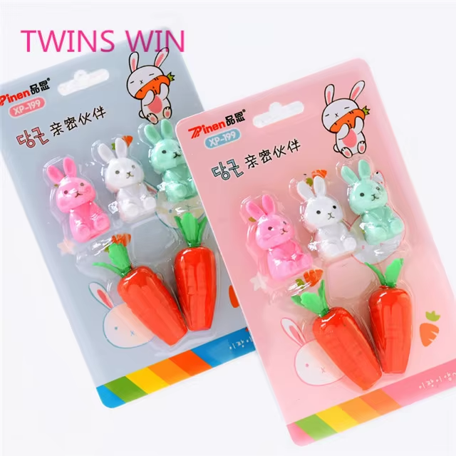 3 Gommes Animaux Parfumées | Formes Ours, Renard, Lapin - 4.5x2x1.5cm - Gommes Kawaii Pour Enfants