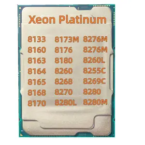 प्रोसेसर सर्वर सीपीयू Xeon प्लेटिनम 8160 8163 8168 8164 8165 8170 8176 8180 8173M 8260 8268 8270 8280 8280M