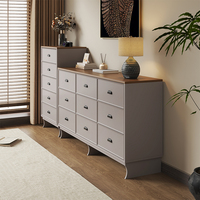 Commode de rangement moderne et minimaliste de luxe en contreplaqué multicouche et bois massif, écologique et durable, pour chambre et salon