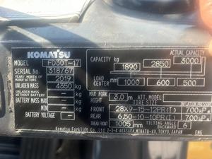 <b>Used</b> for FD30 Diesel Forklift 3 Ton Automatic <b>Pallet</b> Truck with 1200mm Fork Length and 125mm Fork Width - Product Image 4