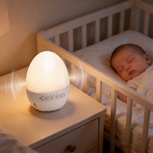Lampada Smart per la Cura del Bambino con Rilevamento del Pianto e Suono Rilassante, Ideale per la Cameretta, Set Regalo per Neonati, Batteria da 700mAh, Prodotto di Consumo - Product Image 4