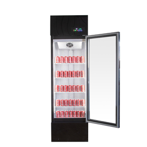 Congélateur Vitrine Commercial à Porte Simple avec Étagères Réglables pour Boissons (Red Bull) - Vente en Gros Directe - Product Image 1