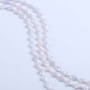 Perles d'eau douce en forme baroque, aquaculture, perles en vrac, étoile carrée, trou droit, chaîne pour accessoires de bijoux DIY - Product Image 1