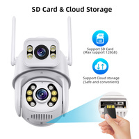 Usine d'origine suivi automatique 6Mp PTZ Wifi extérieur CCTV sécurité réseau Ptz caméra double objectif Wifi sécurité Ip Icsee Ptz caméra