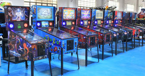 Классический Американский реальный стимул, 4k 43-дюймовый виртуальный пинбол 4 экрана со светодиодной аркадной машиной 1500 игр с вибрацией - Product Image 6