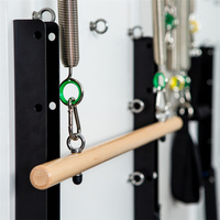 Accessoires de Pilates à fixation murale : ressort en fil de piano en cuir PU pour entraînement corporel en studio