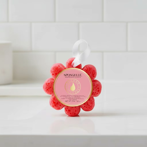 OEM Grapefruit Flower Shape Bath Sponge Soap Gentle Shower Scrubber Cleaning Wash Scrub Dirt Oil Removal Massage Foot Elbow Face - Product Image 1