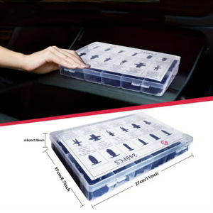 HE01 245 pièces Kit de rivets à pression pour panneaux de porte <span class=keywords><strong>automobile</strong></span> et 240 pièces Kit de clips de fixation en <span class=keywords><strong>plastique</strong></span> - Product Image 3