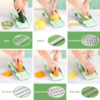 Keukengadgets Plastic Multifunctionele Uien Aardappelfruit Groentesnijder Hakselrasp