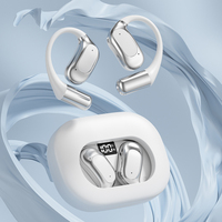 Auriculares Inalámbricos Hi-Fi con Pantalla Digital TWS 5.4, Resistentes al Agua IPX4, Retardo de 30ms, Diseño de Gancho para la Oreja, Táctiles, Sin Cancelación de Ruido