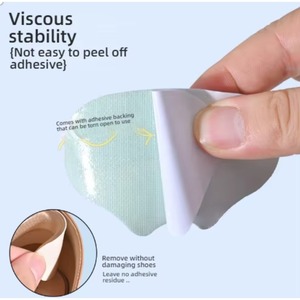 1 Pairs Anti-wear Feet Care Pads Cushion Heel Sticker Pain Relief Shoes Back Heel Liner Grips Crash Insole Patch Adhesive - Product Image 4