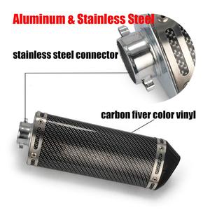 Silenciador de escape deslizable de acero inoxidable de 1.5 pulgadas para ATV, moto de cross, moto de calle, scooter, con DB Killer móvil para sistemas de carrocería de motocicleta - Product Image 3