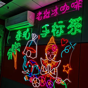 23x13 pollici LED Open Sign sorgente luminosa al Neon forma ovale aperta segno per la decorazione aziendale per uso Taxi - Product Image 4