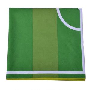 Fournir un échantillon de conception de terrain de football, <span class=keywords><strong>serviette</strong></span> de <span class=keywords><strong>plage</strong></span> rectangulaire imprimée avec logo personnalisé nouvelle arrivée - Product Image 2