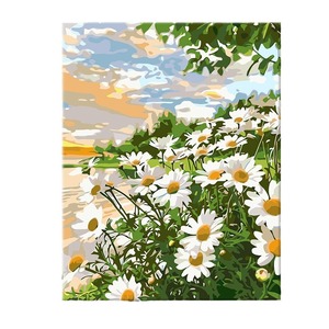Dipinto a Olio Digitale 40 X 50, <span class=keywords><strong>Paesaggio</strong></span> Dipinto a Mano, Colorazione Decorativa per Bambini, Stile Cartone Animato, Cornice in Legno Massello - Product Image 5