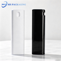 Flacon vaporisateur de parfum portable de 10 ml en plastique rechargeable avec bouchon à vis, sérigraphie et pompe pulvérisatrice