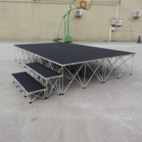 Escenario Portátil Ligero de Aleación de Aluminio, Fácil de Montar, para Eventos en Interiores y Exteriores, Modelo RK-Portable Stage RAK-SQ4I, con Certificación TUV CE