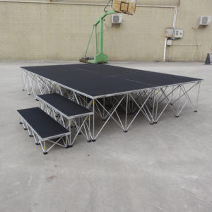 Scène surélevée légère et portable en alliage d'aluminium, facile à assembler, pour événements en extérieur et en intérieur - Product Image 6
