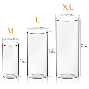 Estilo español Vintage <span class=keywords><strong>Madrid</strong></span> Relieve Diseño Rústico Pequeño Floral Cristal Hidroponía Flor Planta transparente Mini Florero de brotes de vidrio - Product Image 3