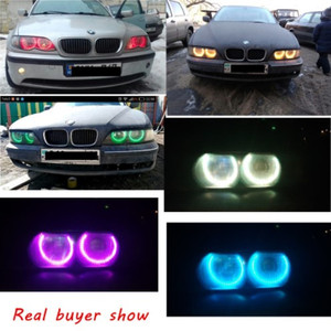 ไฟวงแหวน LED ทรงสี่เหลี่ยมแบบ Angel Eye ขนาด 2.5 นิ้ว สำหรับอัพเกรดไฟหน้ารถยนต์ 12V ใช้ได้กับรถยนต์ทั่วไป - Product Image 5